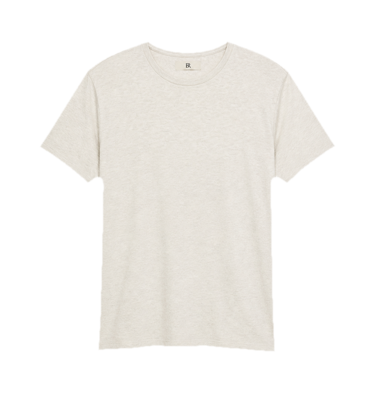 Banana Republic Luxury-Touch T-Shirt — Heather Oatmeal