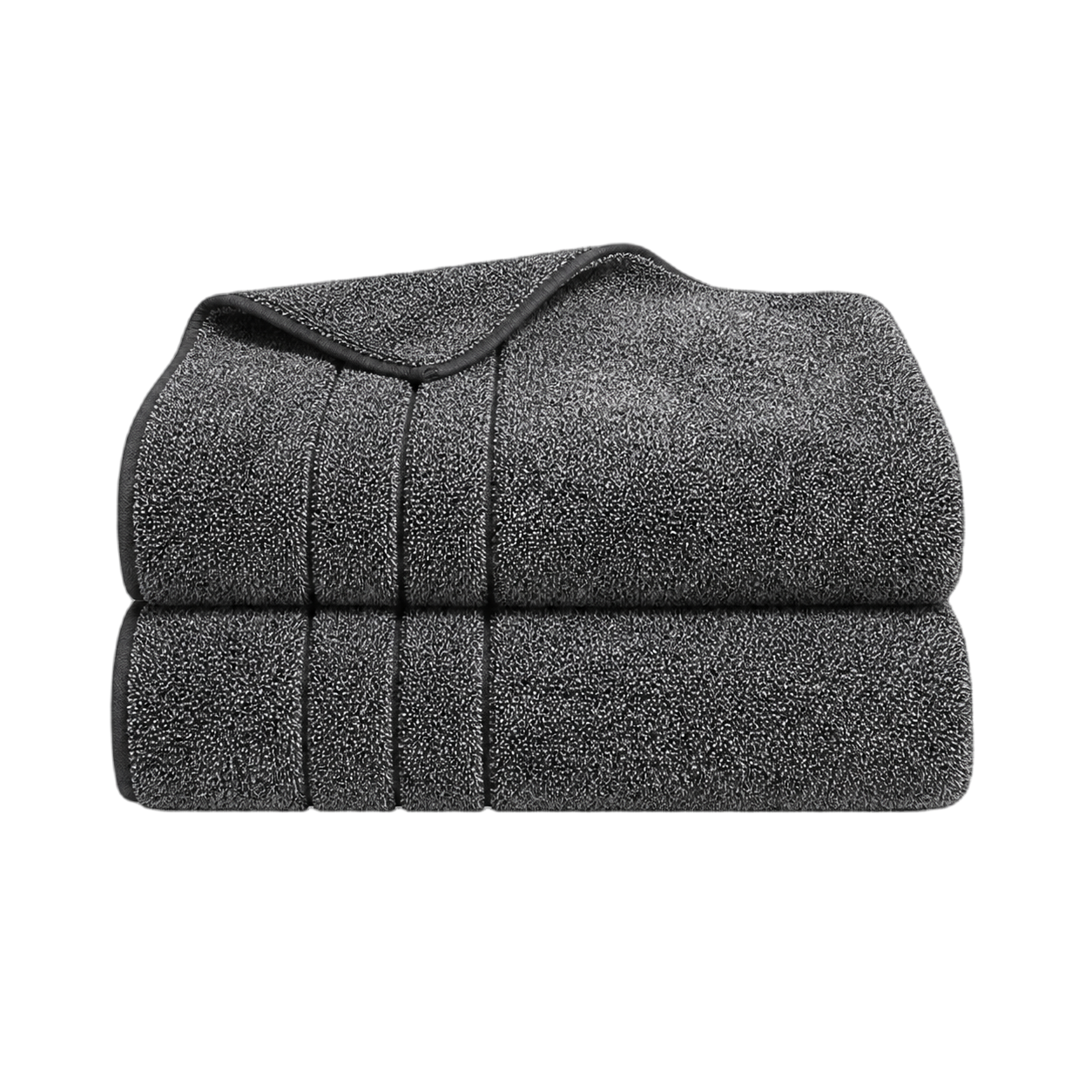 Brooklinen Super-Plush Bath Sheets — Marled Black