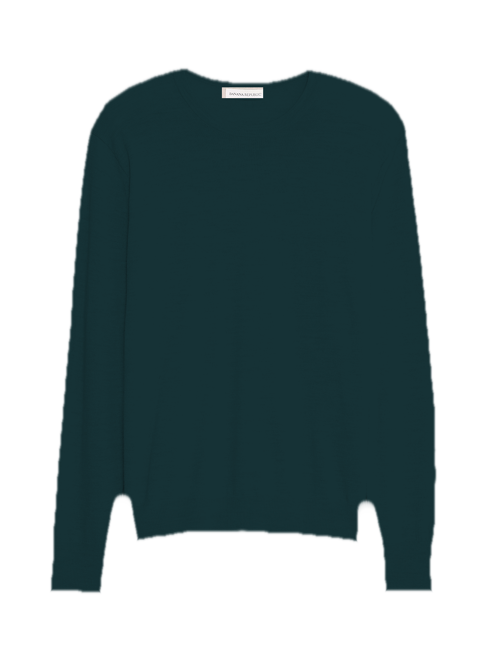 Banana Republic Merino Crew-Neck Sweater — Storm Slate Green