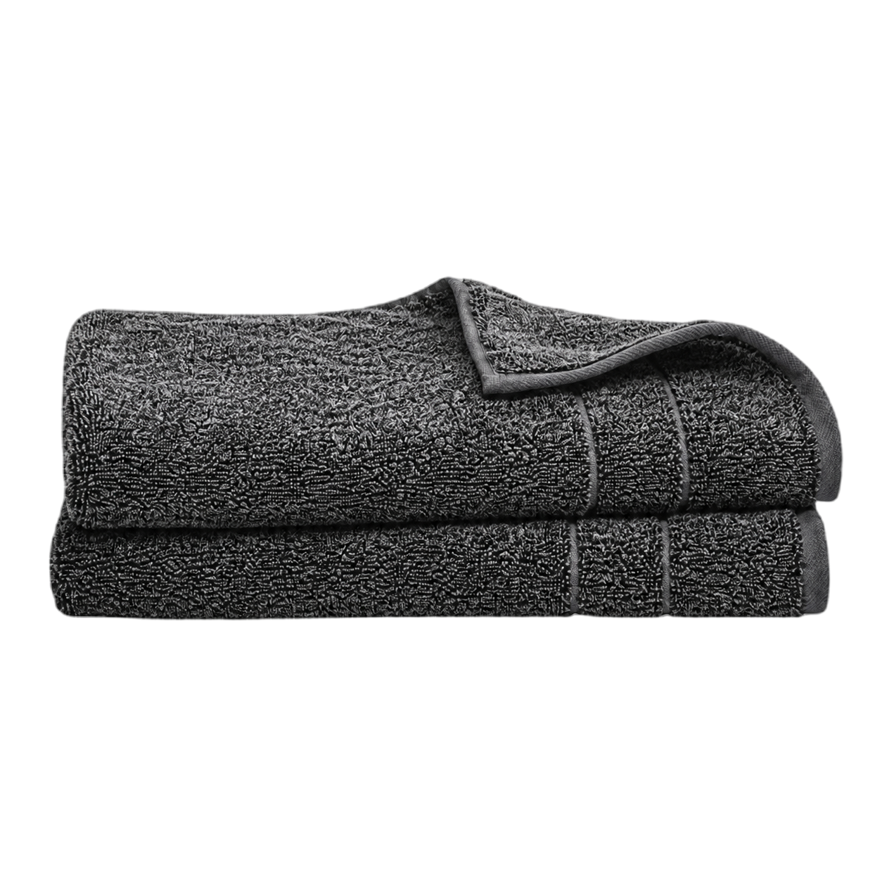 Brooklinen Super-Plush Hand Towels — Marled Black
