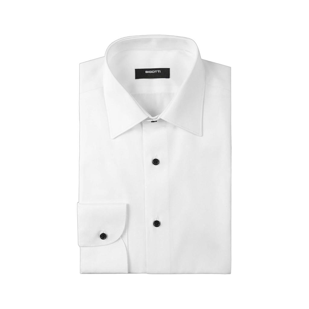 Bigotti White Cotton Shirt