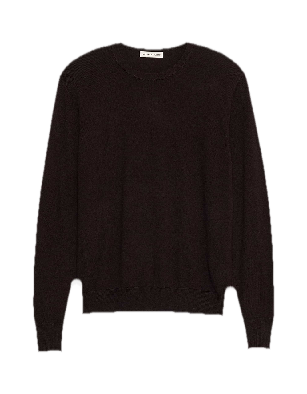 Banana Republic Merino Crew-Neck Sweater — Charcoal Gray