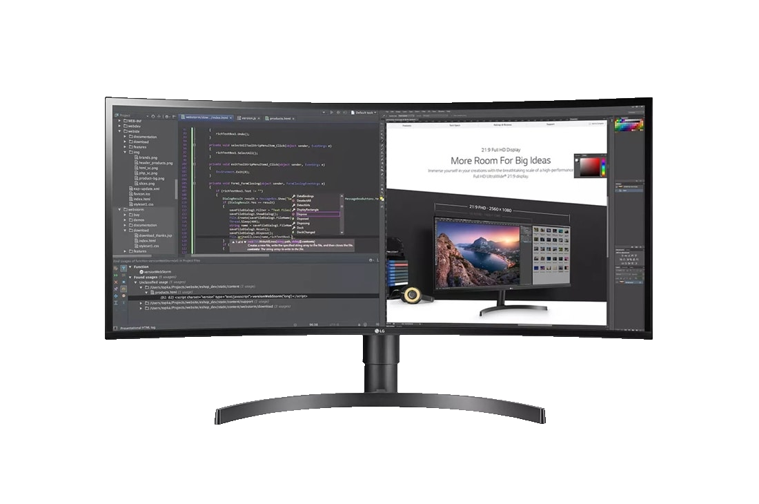 LG 34″ UltraWide WQHD Monitor — 34WN80C-B